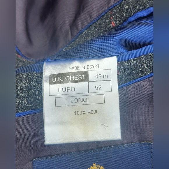 Harris Tweed Wool Blazer Sport Coat Jacket 42L Alexandre London - Picture 8 of 8